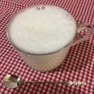 泡ごとゼラチンで固めるフォームミルクゼリー♪